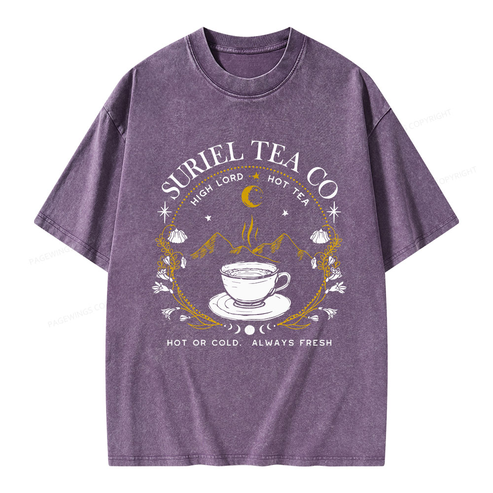Pagewings Suriel Tea Co Unisex Washed T-shirt