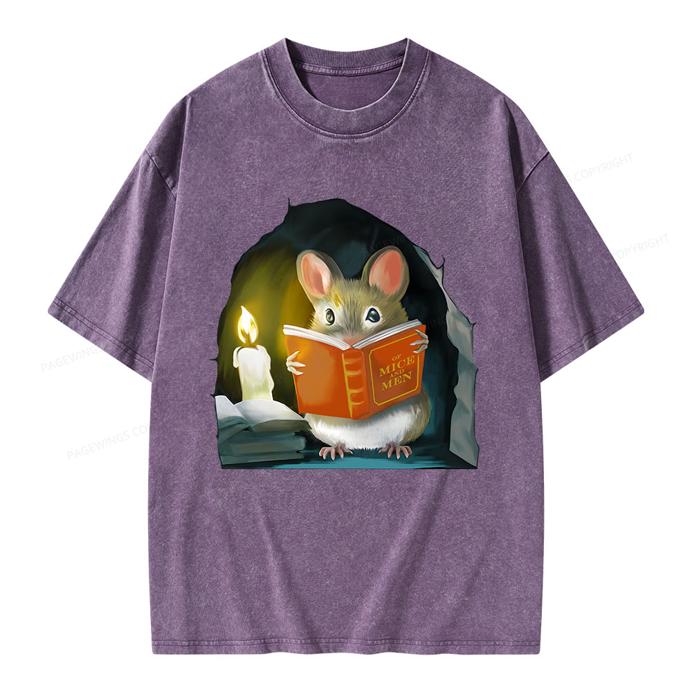 Pagewings Of Mice And Men Unisex Washed T-shirt