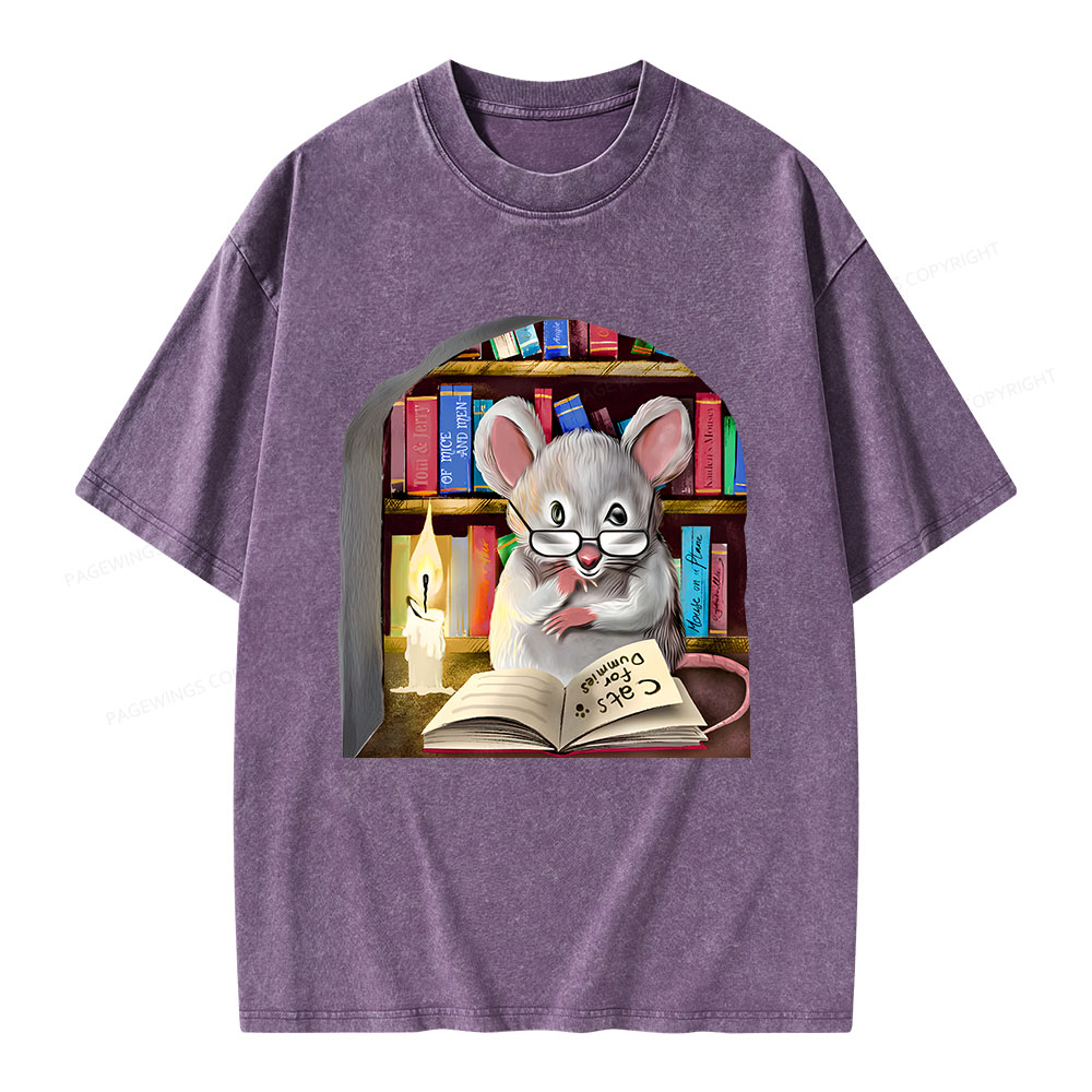 Pagewings Cats For Dummies Unisex Washed T-shirt