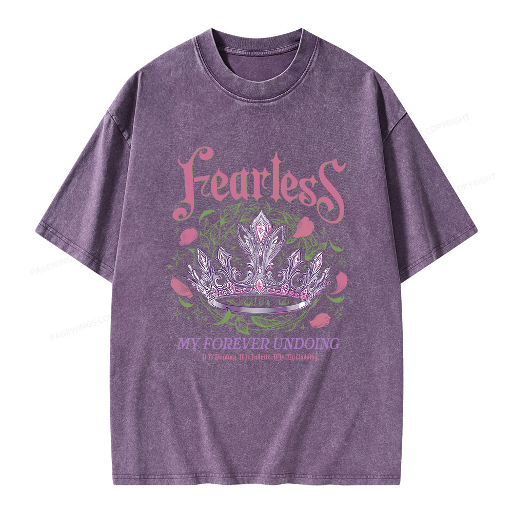 Pagewings Fearless Bookish Unisex Washed T-shirt