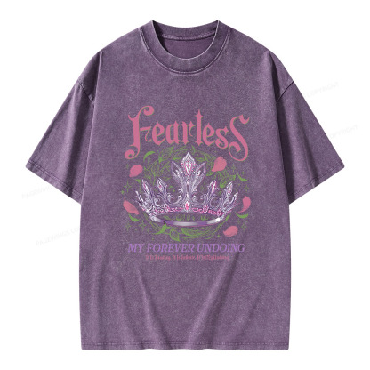 Pagewings Fearless Bookish Unisex Washed T-shirt