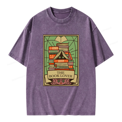 Pagewings The Book Lover Unisex Washed T-shirt