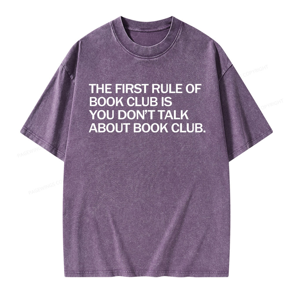 Pagewings Don't Talk About The Book Club Unisex Washed T-shirt