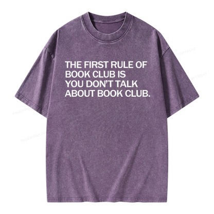 Pagewings Don't Talk About The Book Club Unisex Washed T-shirt