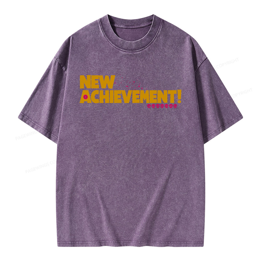 Pagewings New Achievement Unisex Washed T-shirt