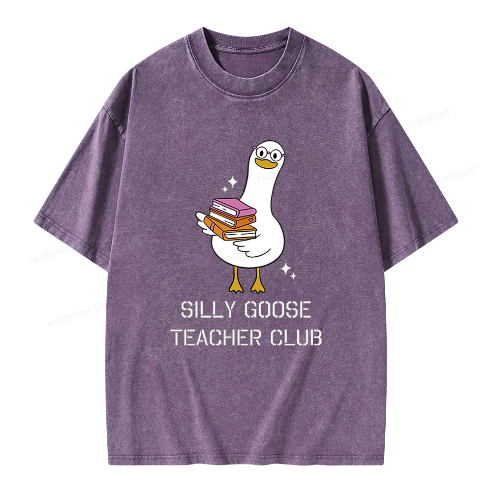 Pagewings Silly Goose Unisex Washed T-shirt