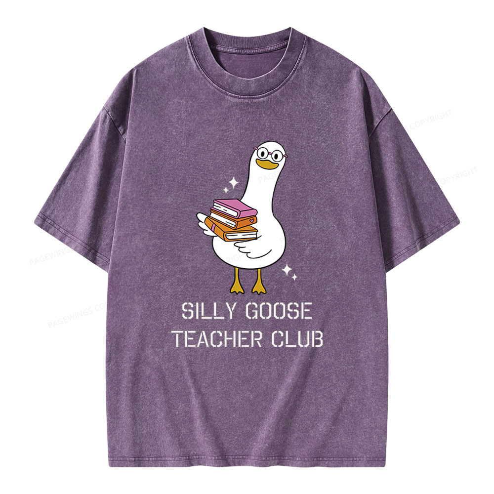 Pagewings Silly Goose Unisex Washed T-shirt
