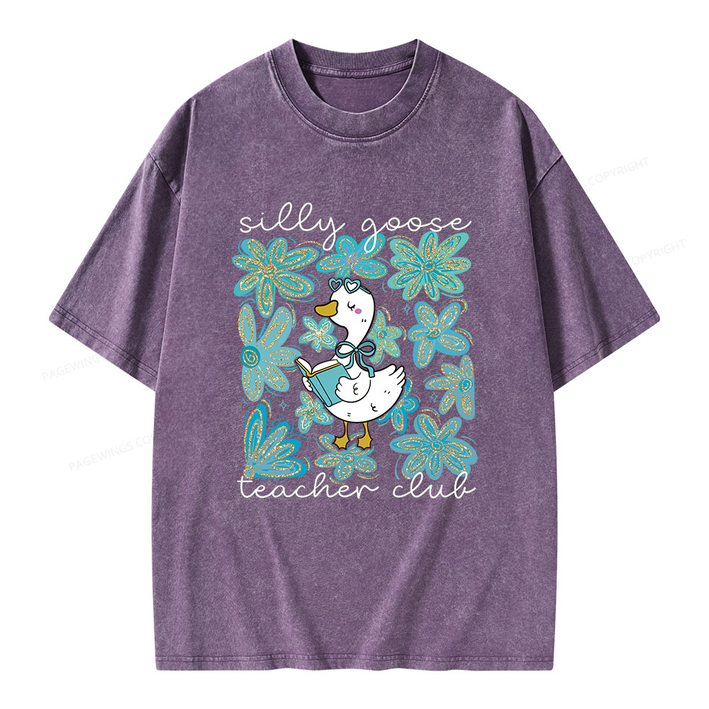 Pagewings Silly Goose Unisex Washed T-shirt