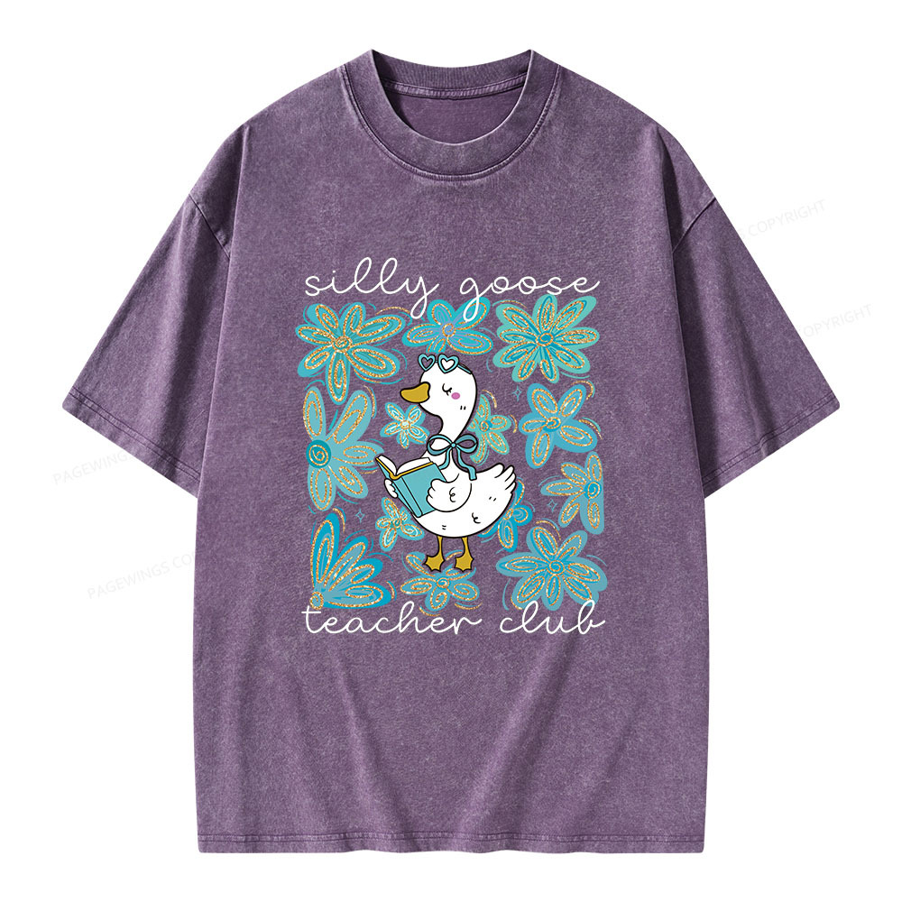 Pagewings Silly Goose Unisex Washed T-shirt