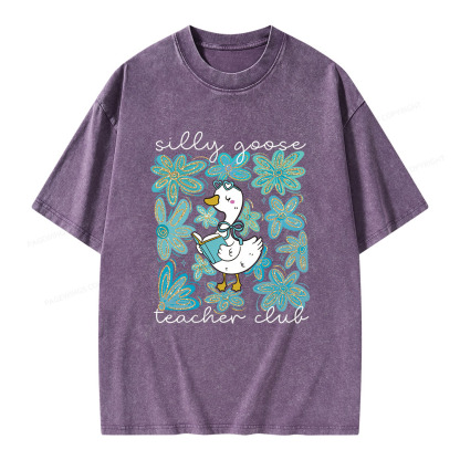 Pagewings Silly Goose Unisex Washed T-shirt