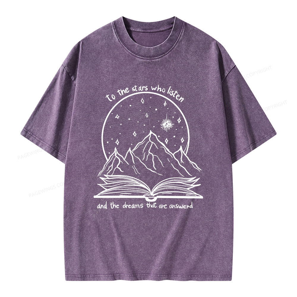 Pagewings The Dreams That Are Answered Unisex Washed T-shirt