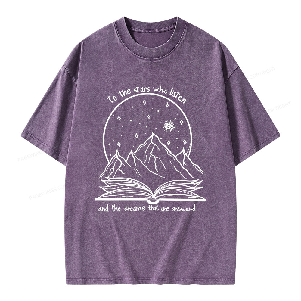 Pagewings The Dreams That Are Answered Unisex Washed T-shirt