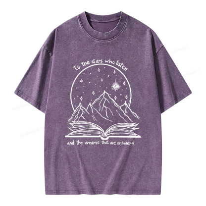 Pagewings The Dreams That Are Answered Unisex Washed T-shirt