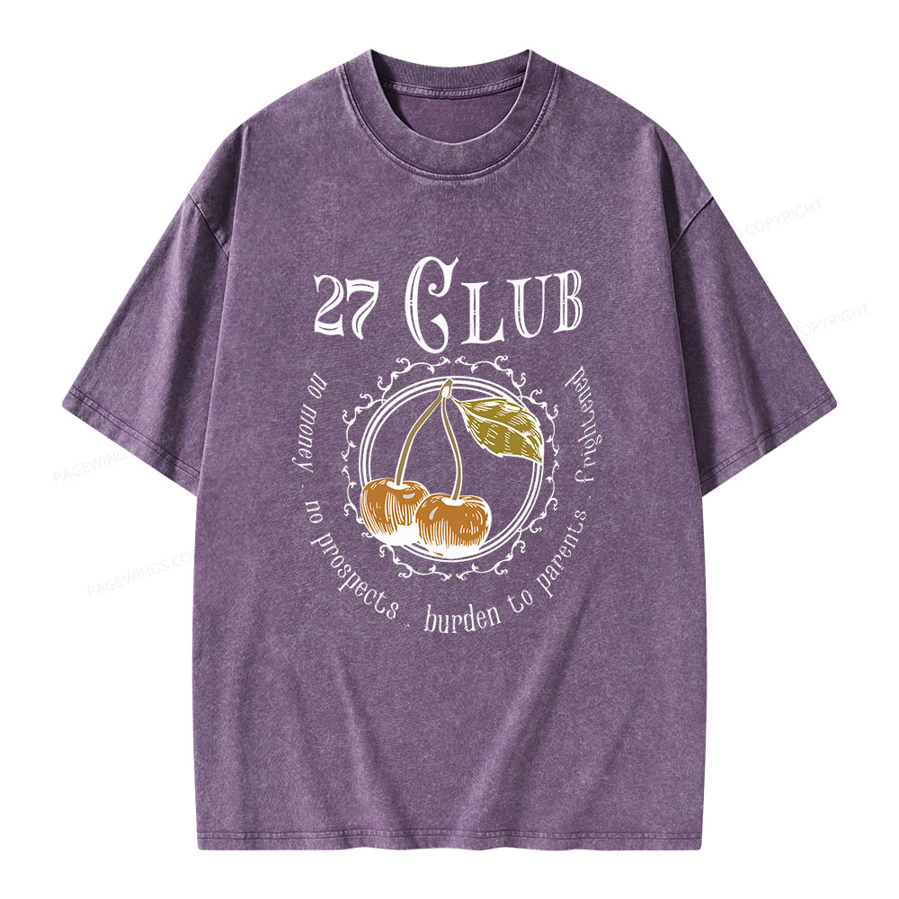 Pagewings 27 Club Unisex Washed T-shirt