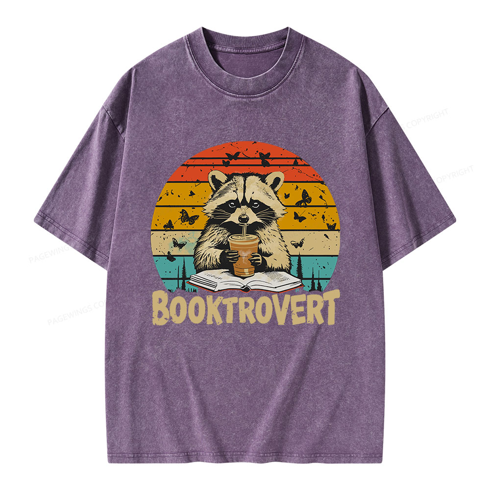 Pagewings Booktrovert Unisex Washed T-shirt
