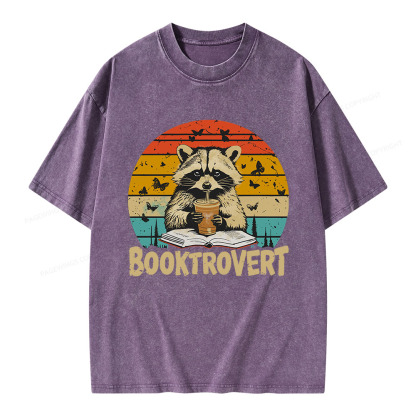 Pagewings Booktrovert Unisex Washed T-shirt