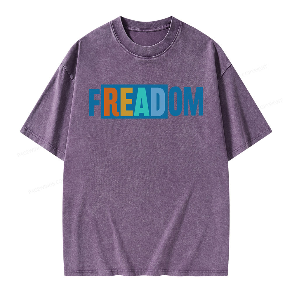 Pagewings Freadom Unisex Washed T-shirt