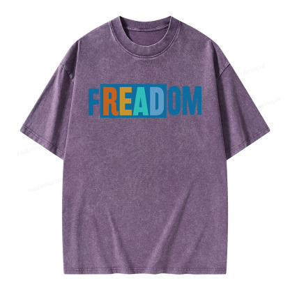 Pagewings Freadom Unisex Washed T-shirt