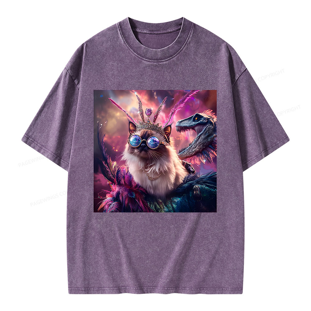 Pagewings Princess Donut & Mongo Unisex Washed T-shirt