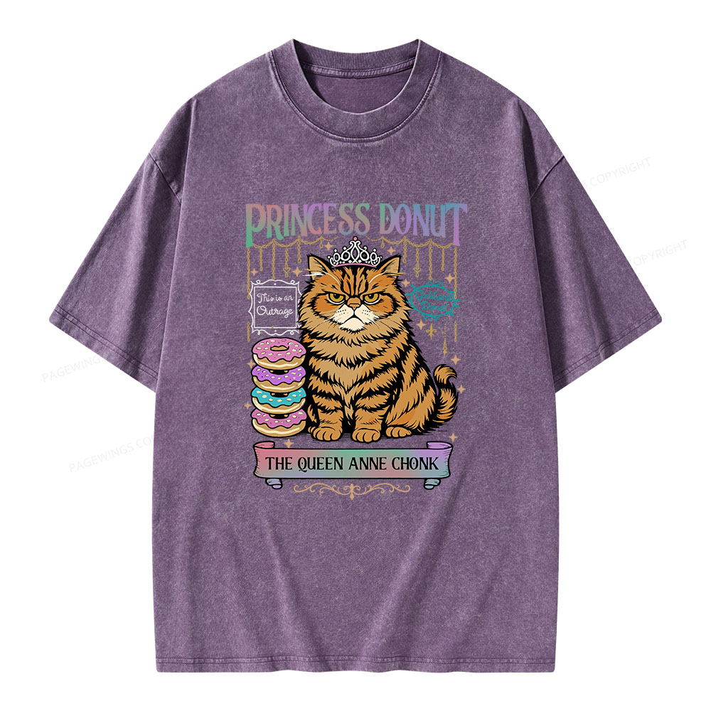 Pagewings Princess Donut Unisex Washed T-shirt