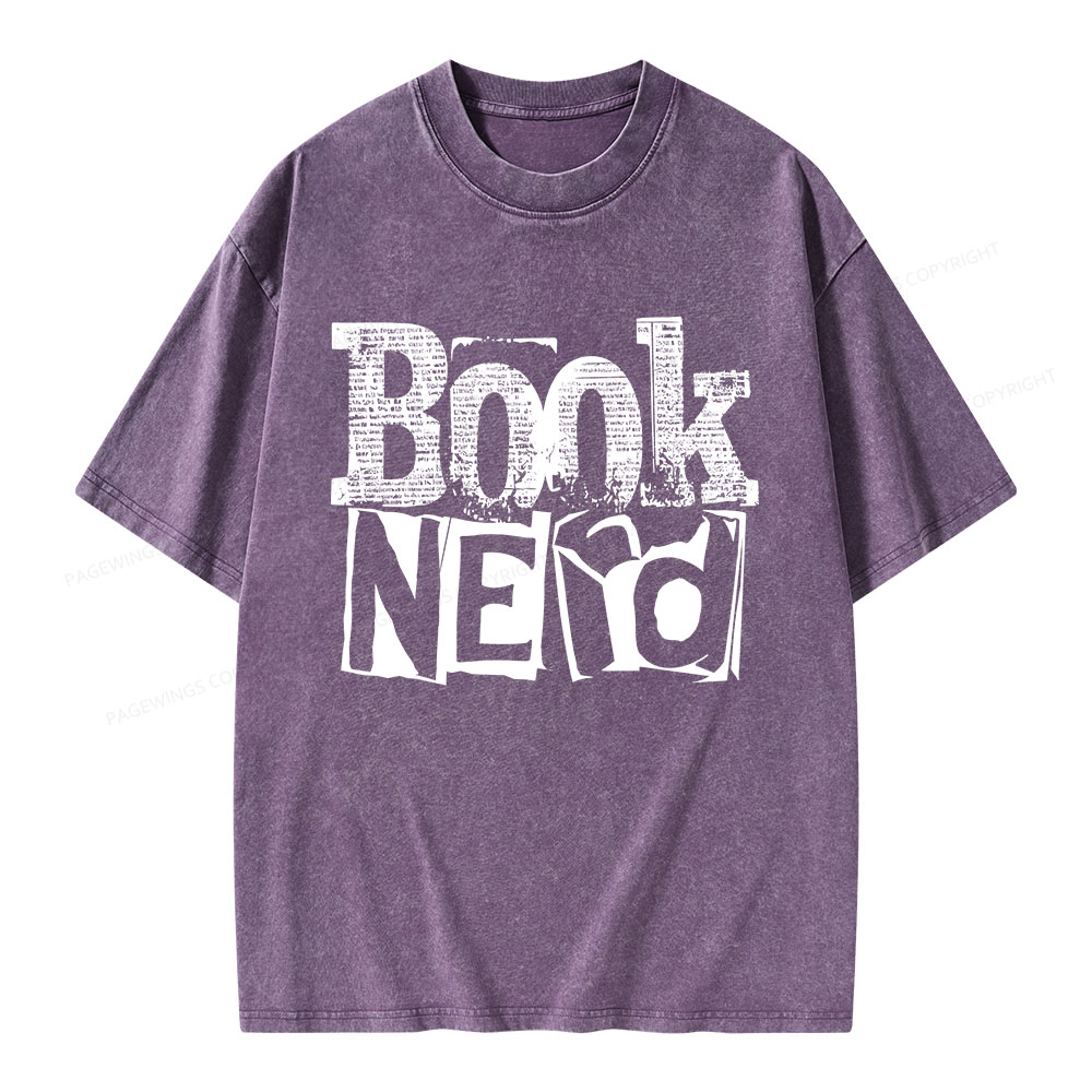 Pagewings Booknerd Unisex Washed T-shirt
