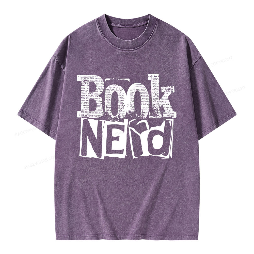 Pagewings Booknerd Unisex Washed T-shirt