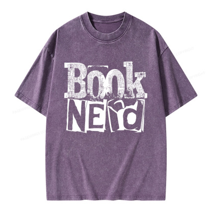Pagewings Booknerd Unisex Washed T-shirt