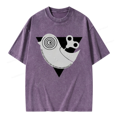 Pagewings Wind up Bird Chronicle Unisex Washed T-shirt