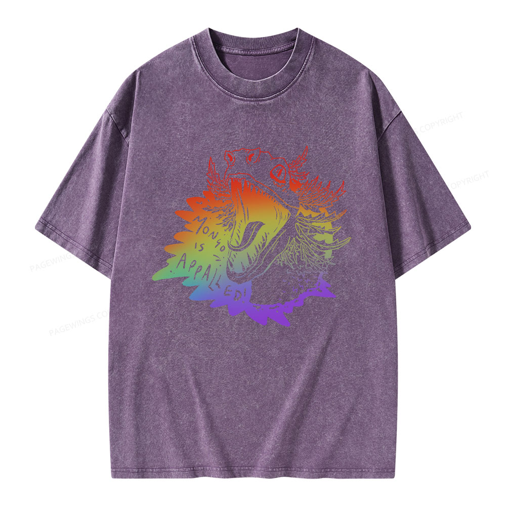 Pagewings Mongo Is Appalled Unisex Washed T-shirt