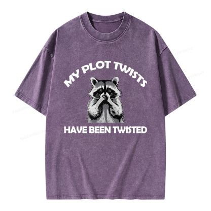 Pagewings My Plot Twists Have Been Twisted Unisex Washed T-shirt