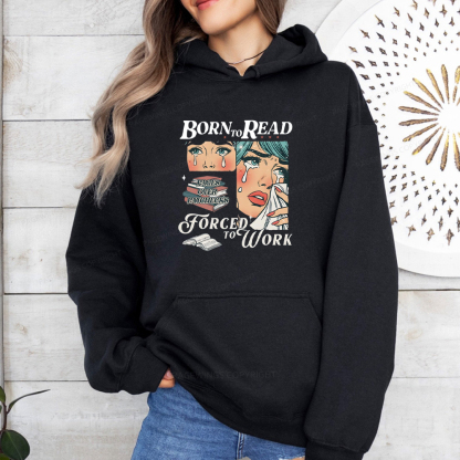 Pagewings Born To Read Bookish Unisex Classic Hoodie