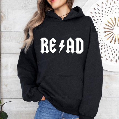 Pagewings Read Back In The Library "rock And Roll Unisex Classic Hoodie