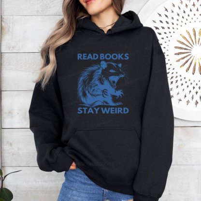 Pagewings Read Books Stay Weird Unisex Classic Hoodie