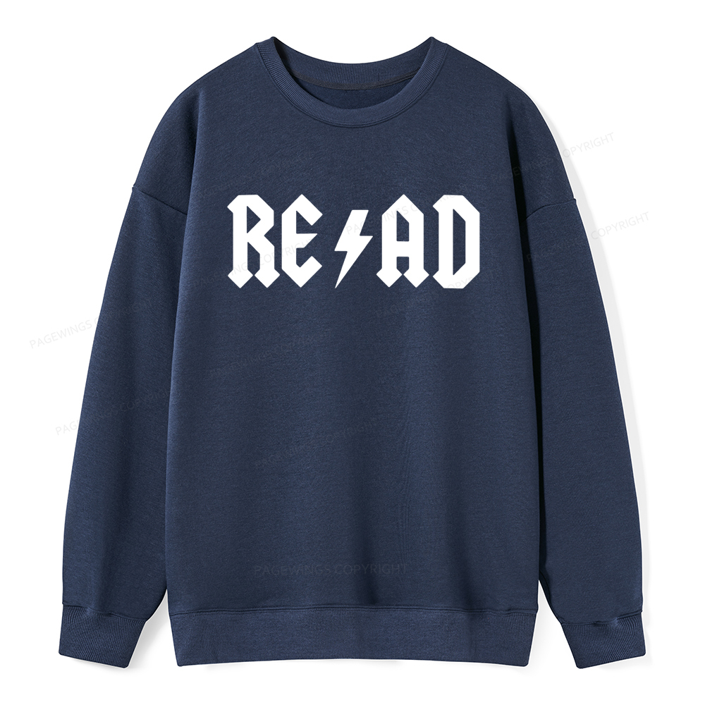 Pagewings Read Back In The Library "rock And Roll Unisex Classic Sweatshirt