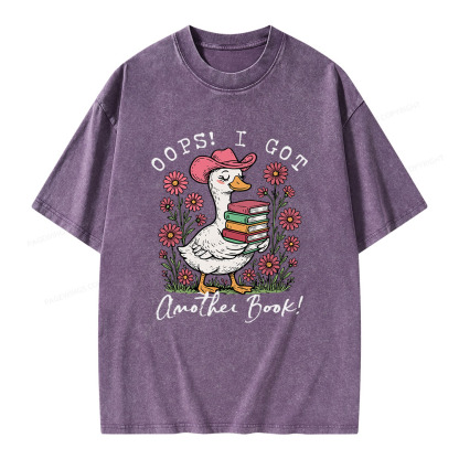 Pagewings Oops I Got Another Book Unisex Washed T-shirt