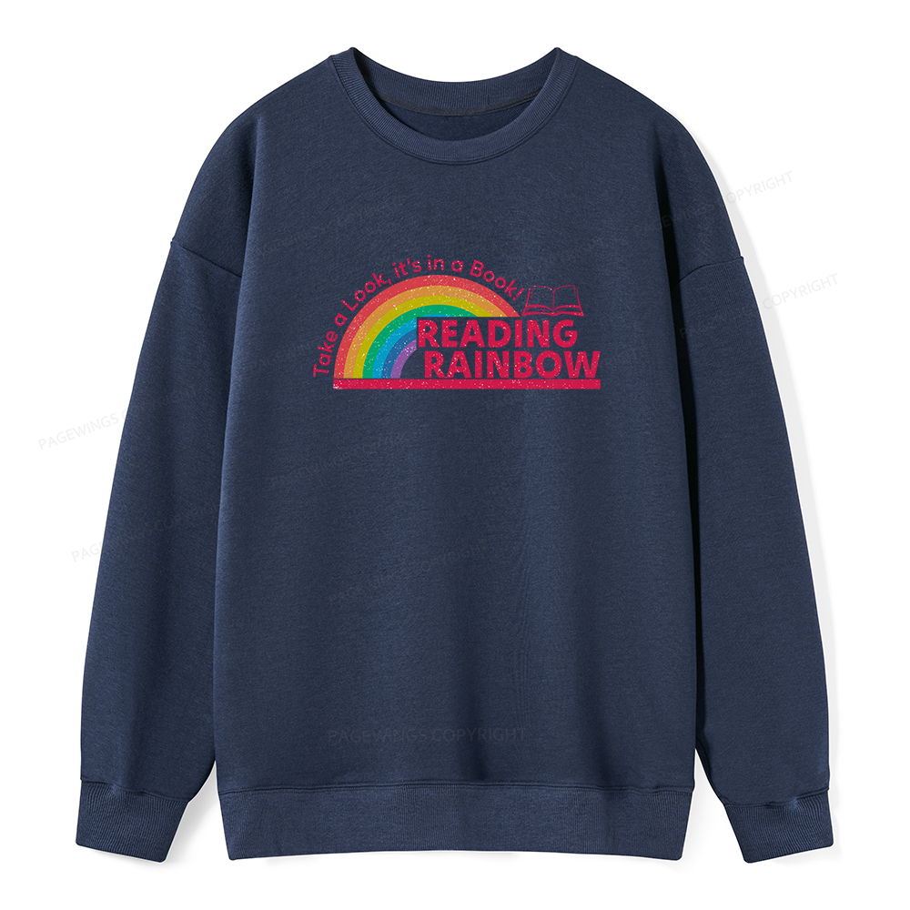 Pagewings Reading Rainbow Unisex Classic Sweatshirt
