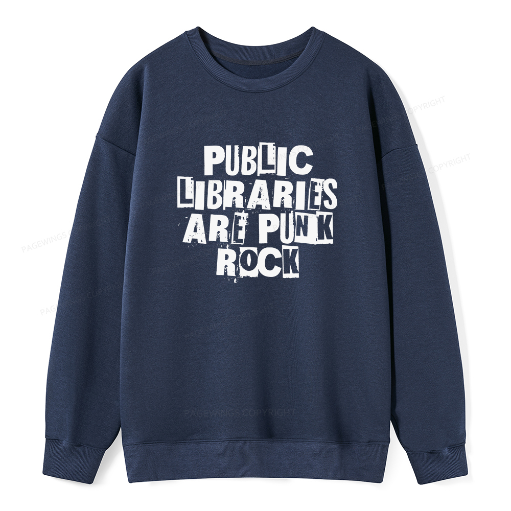 Pagewings Public Libraries Are Punk Rock Unisex Classic Sweatshirt