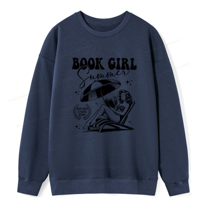 Pagewings Book Girl Summer Unisex Classic Sweatshirt