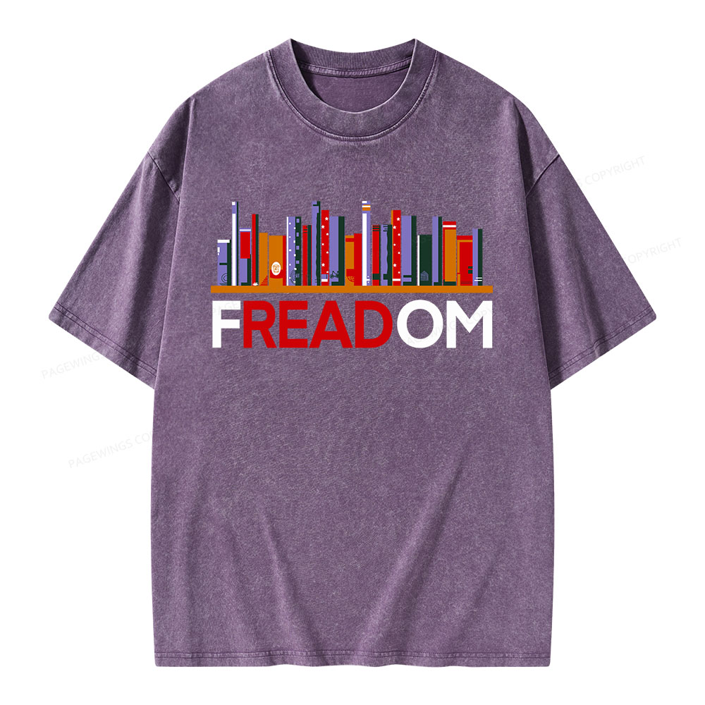 Pagewings Freadom Unisex Washed T-shirt