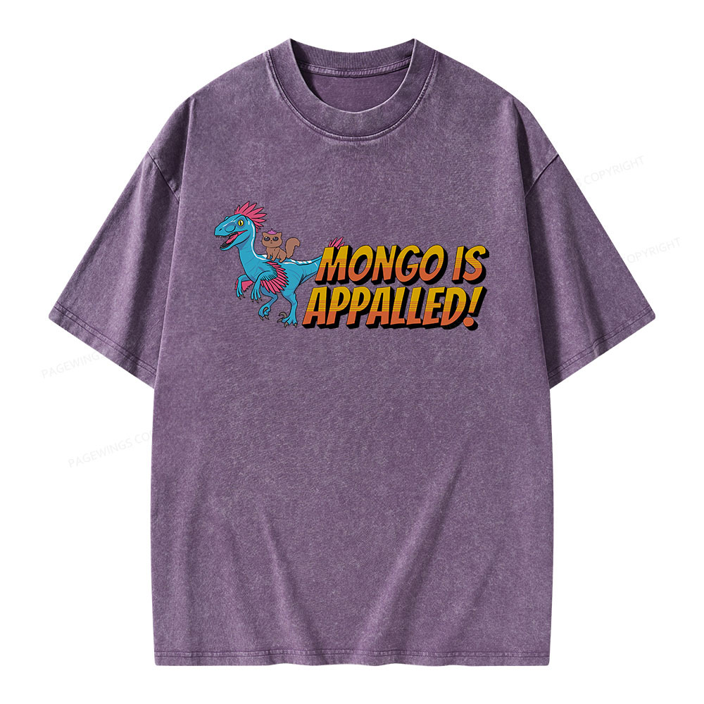 Pagewings Mongo is Appalled Unisex Washed T-shirt