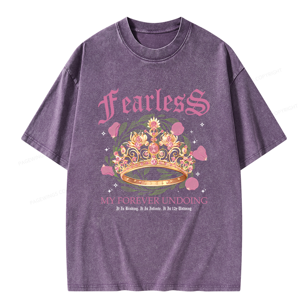 Pagewings Fearless Bookish Comfort Colors Unisex Washed T-shirt