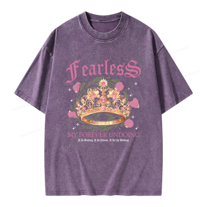 Pagewings Fearless Bookish Comfort Colors Unisex Washed T-shirt