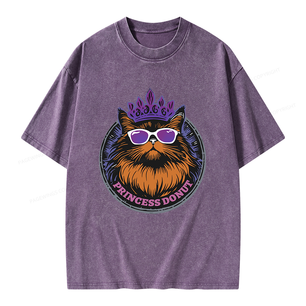 Pagewings Princess Donut Unisex Washed T-shirt