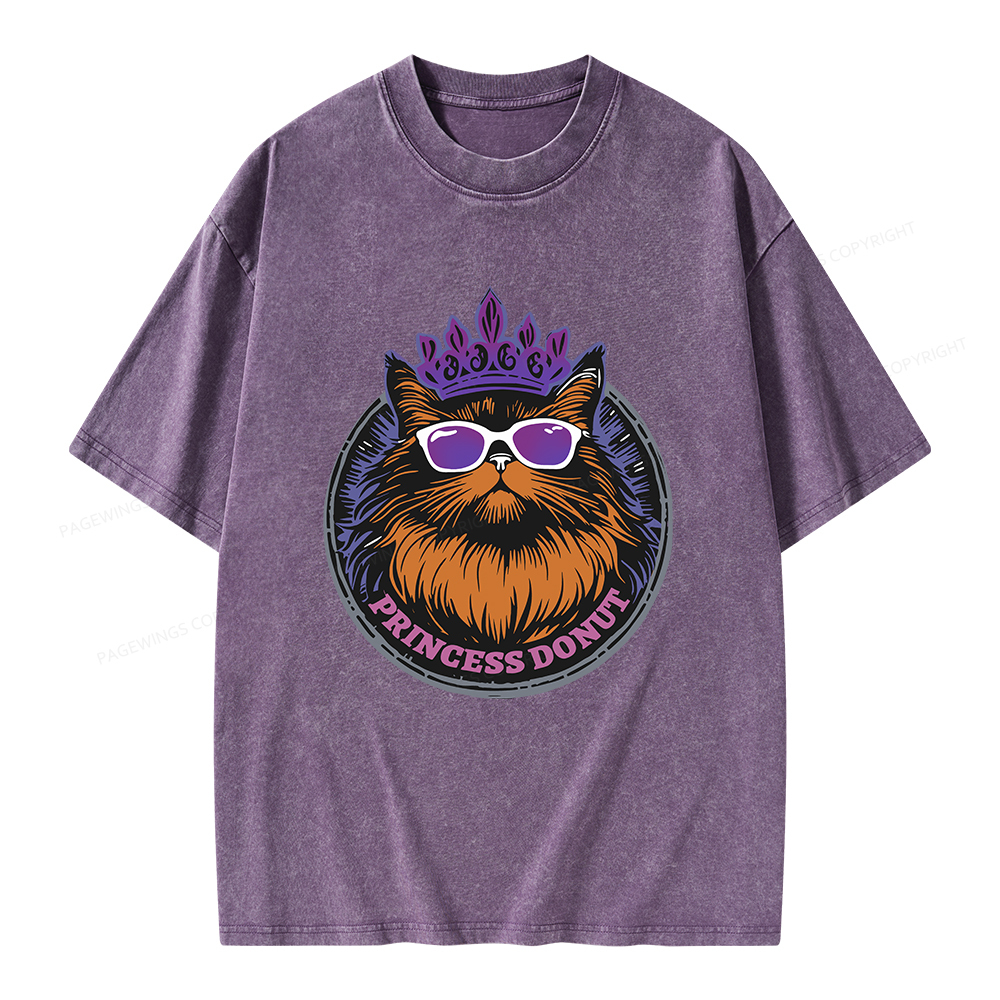 Pagewings Princess Donut Unisex Washed T-shirt