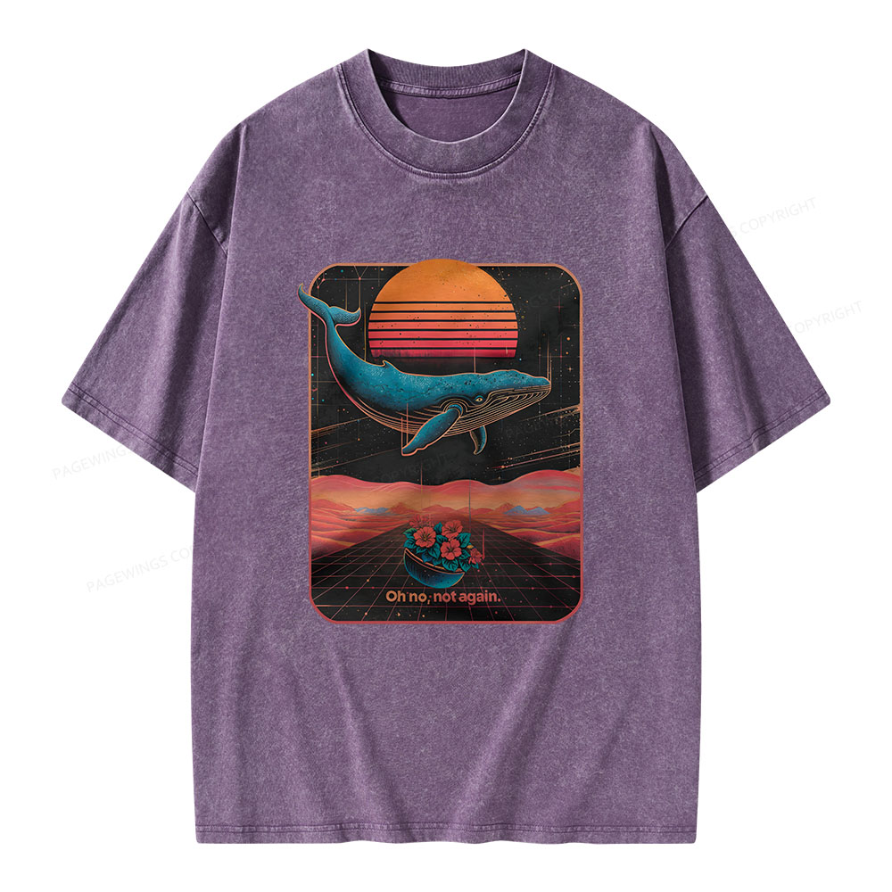 Pagewings Oh No, Not Again Unisex Washed T-shirt