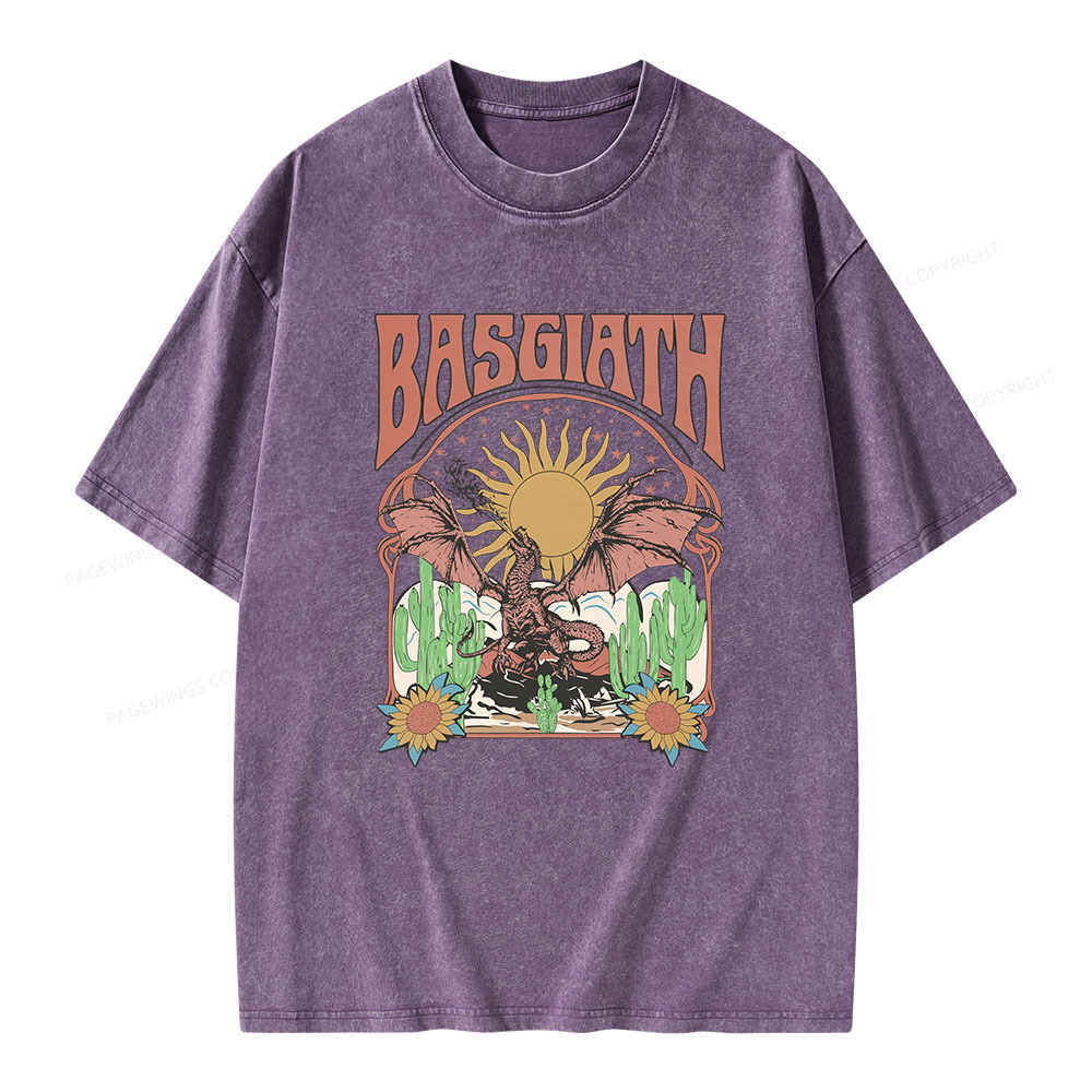 Pagewings Basgiath War College Dragon Rider Unisex Washed T-shirt