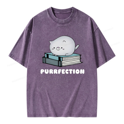Pagewings Purrfection Unisex Washed T-shirt