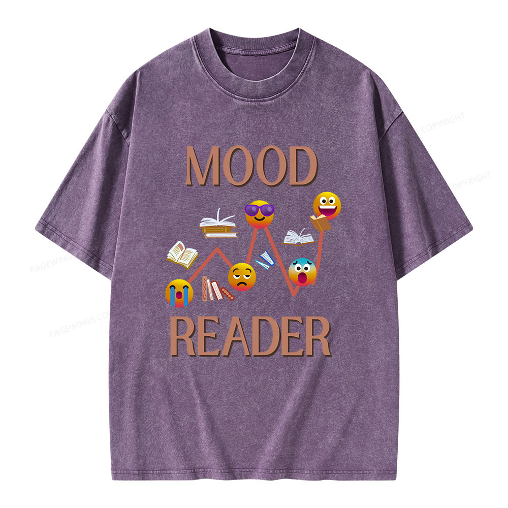Pagewings Mood Reader Unisex Washed T-shirt
