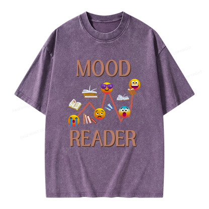 Pagewings Mood Reader Unisex Washed T-shirt