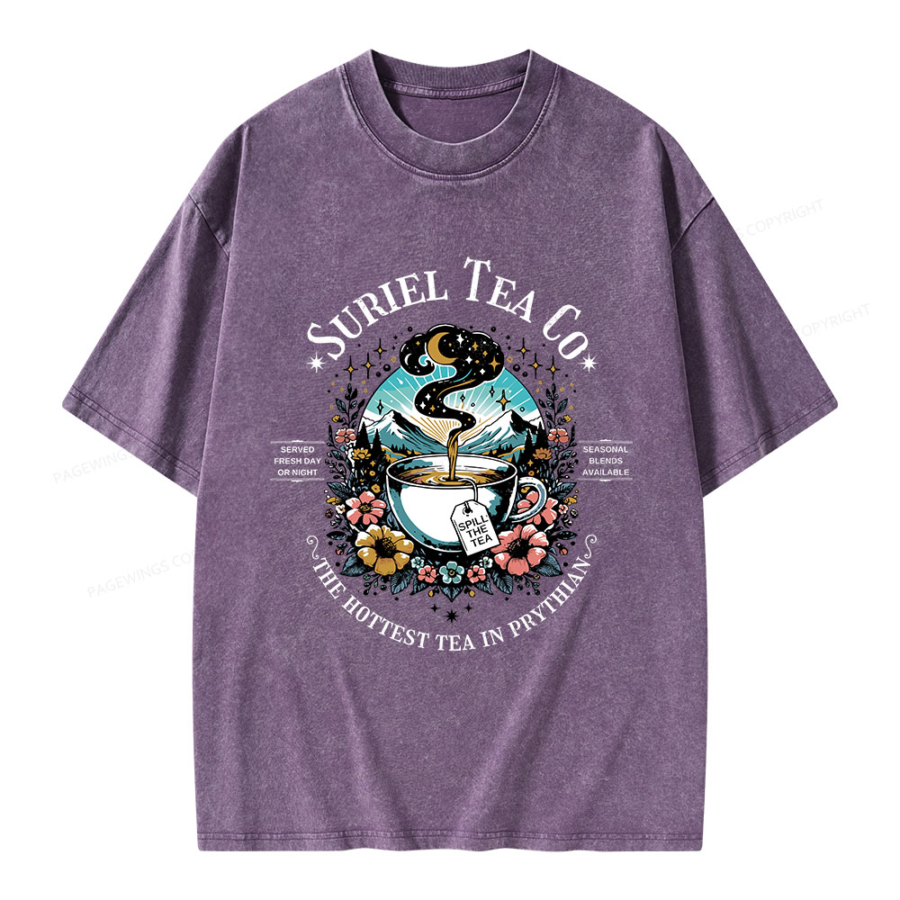 Pagewings Suriel Tea Co Unisex Washed T-shirt